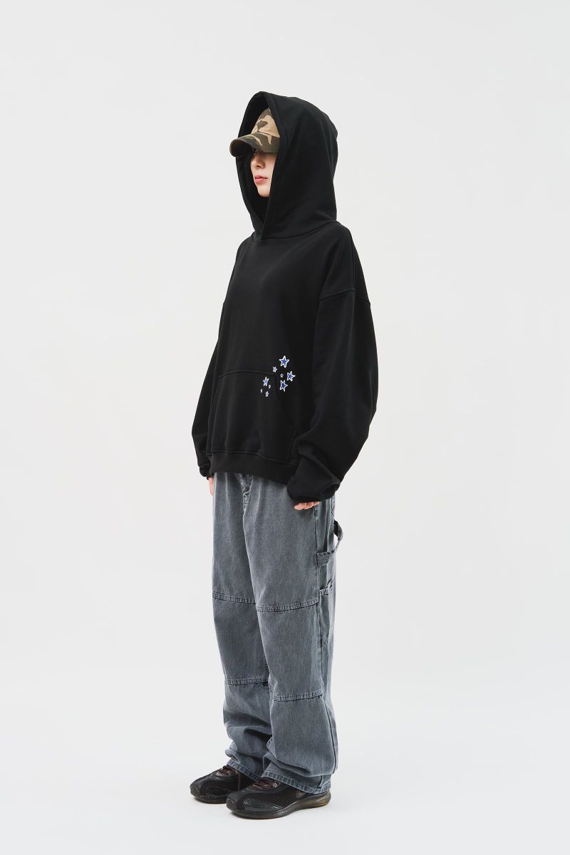 (MADE) Blue Star Softy Hoodie_Black