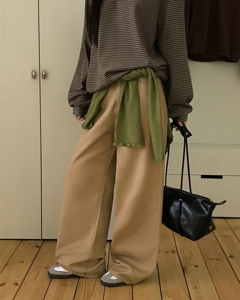 [BELLIDE MADE] All-Day Basic Cotton Wide Pants