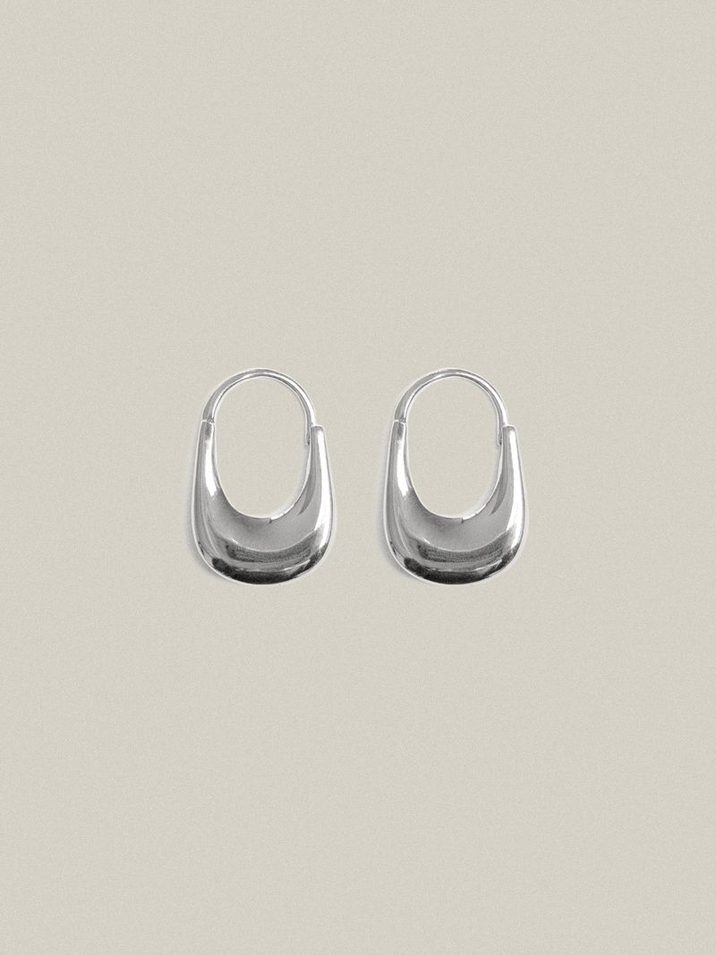 Drop Large Huggies Silver