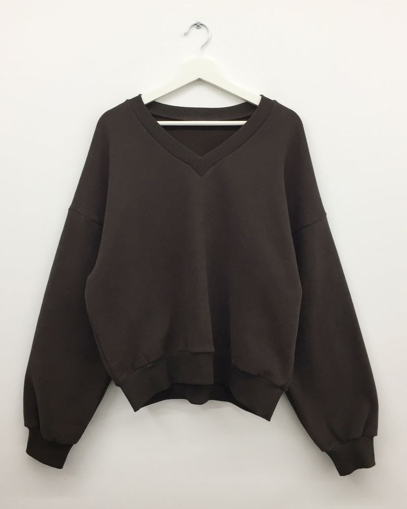 Lilac Peach V-Neck Sweatshirt (5 Colors)