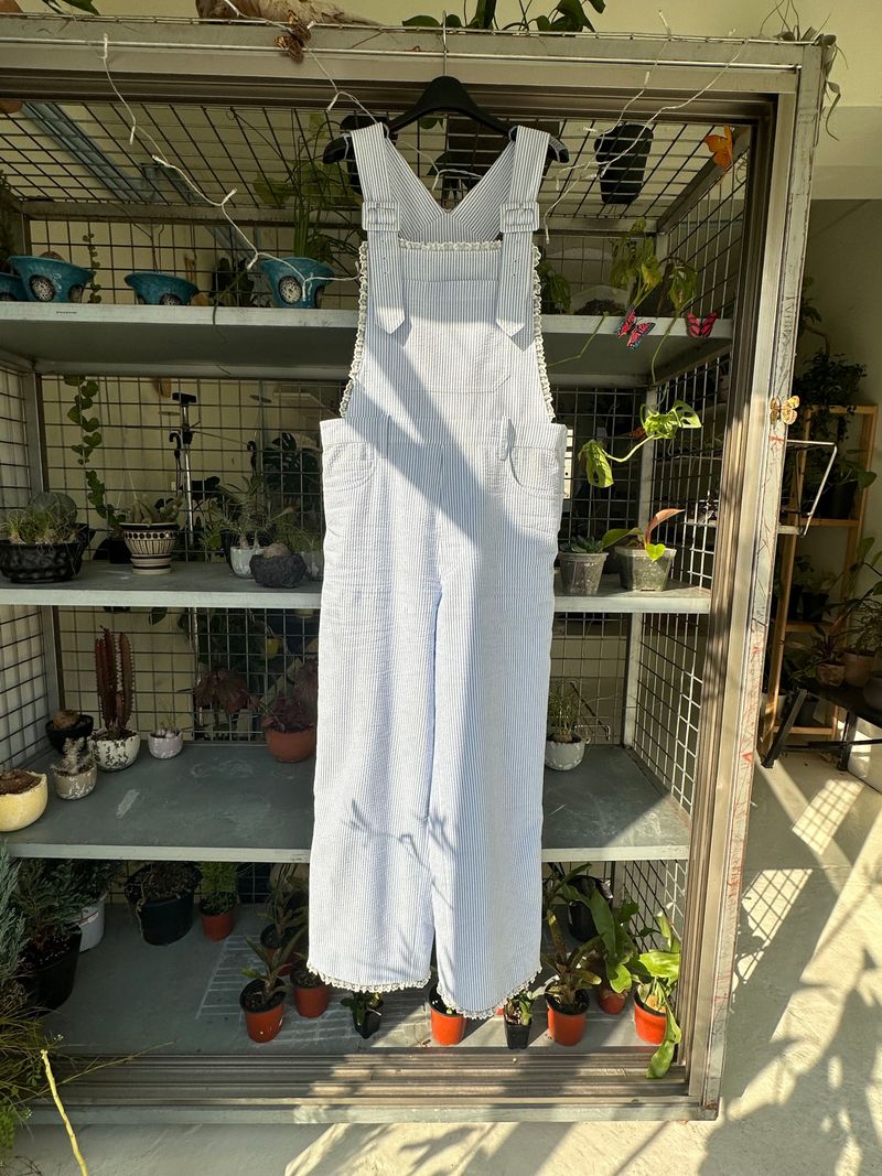 Seersucker overall