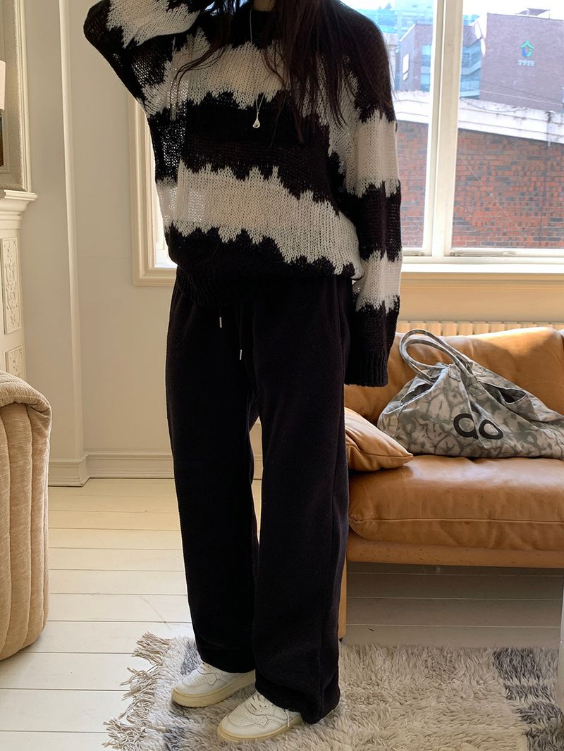 [MADE] Bear fleece-to-way wide pants