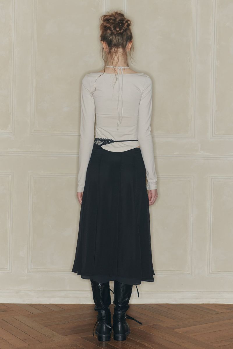 MOONFLOWER SKIRT black