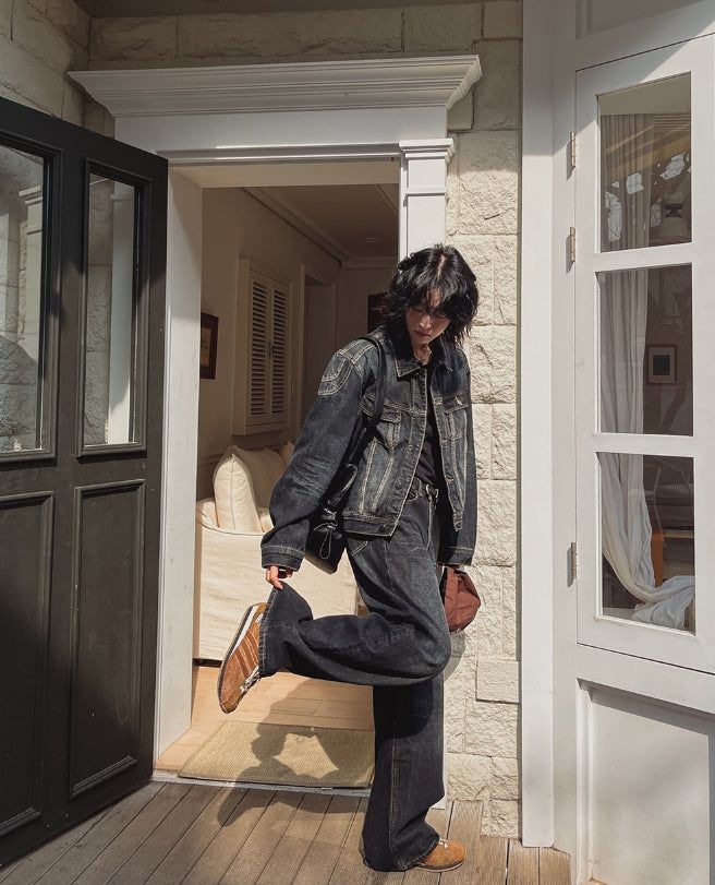 Theron Deep Washing Denim Jacket