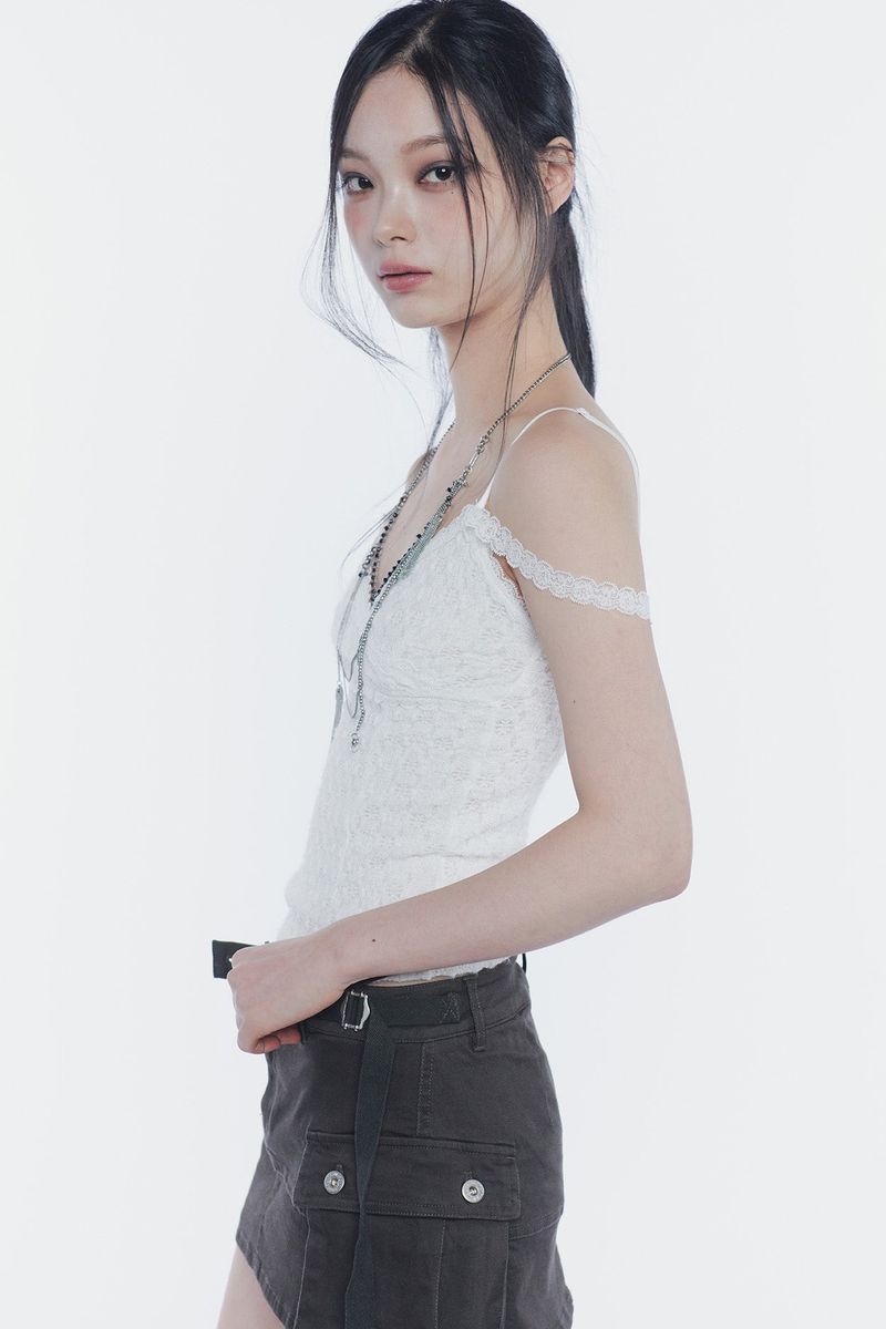VERA LACE TOP ivory