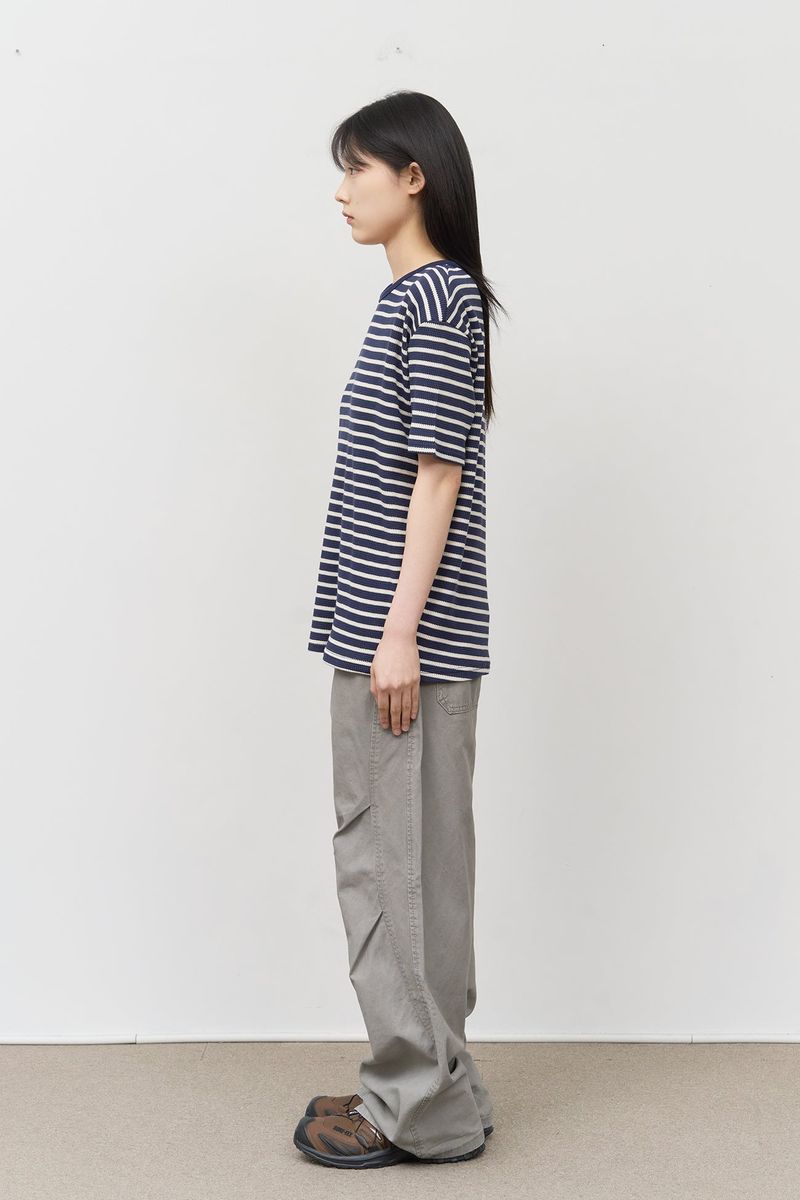 Lofi Striped Waffled Top