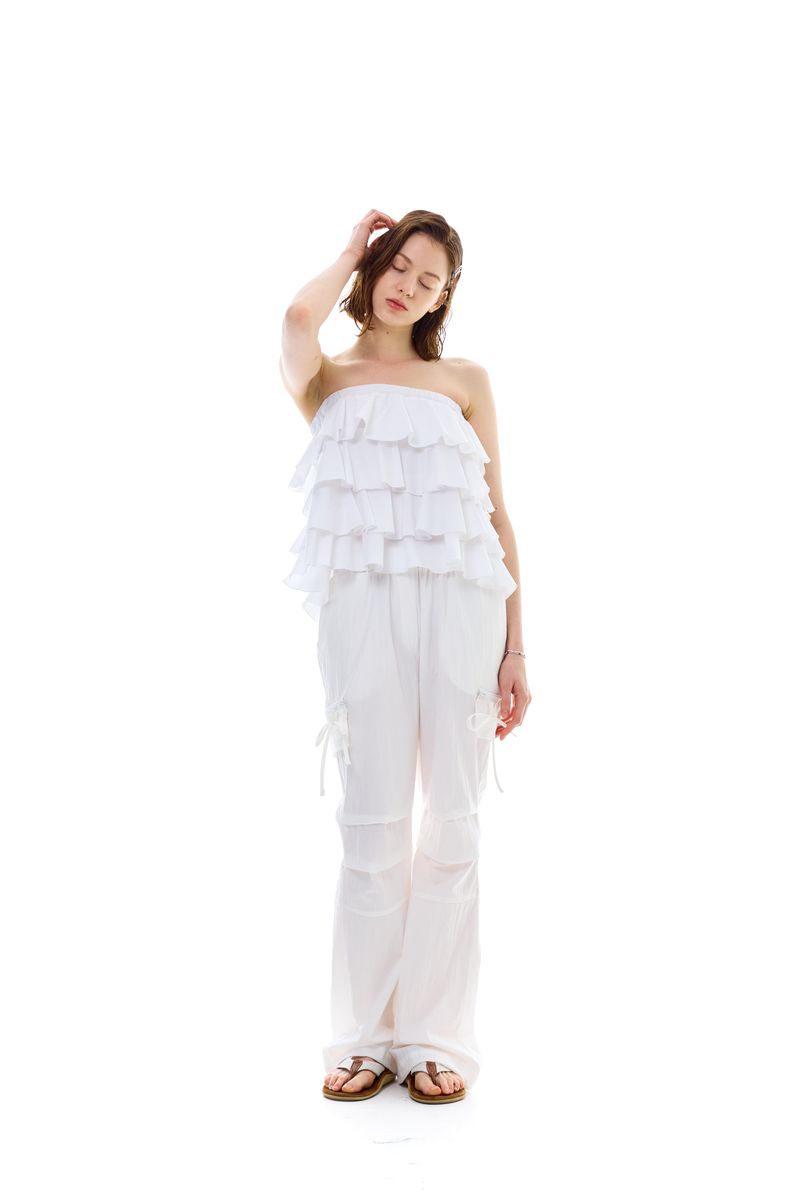 BREEZE BOOTSCUT PANTS / WHITE