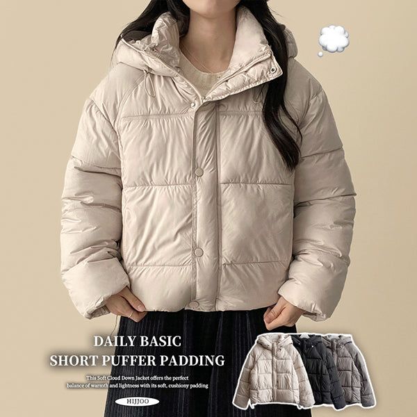 hijjoo（ハイチュー）の「Dive High Neck Hooded Padded Jumper（Jackets/Outerwear）」
