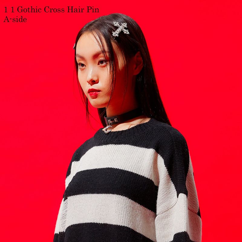 1 1 Gothic Cross Hair Pin