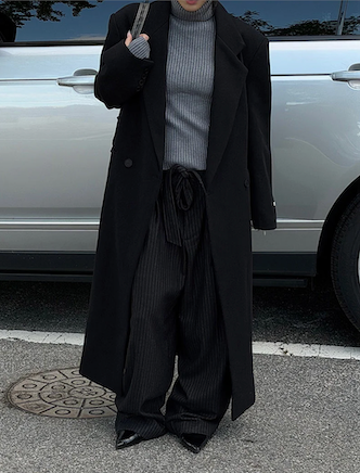 [Unisex] Max double long coat(2color)