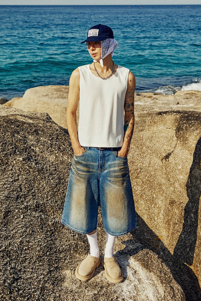GUBIN（グビン）の「STEEL POINT SLEEVELESS - WHITE（Tops）」