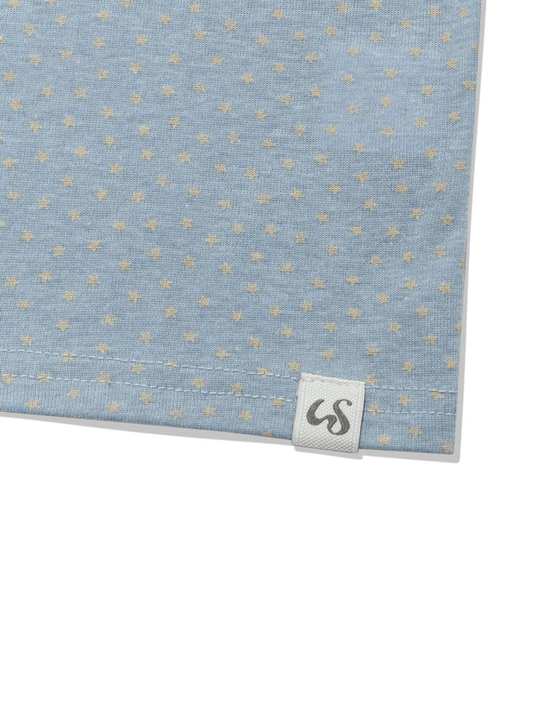 STAR CONTRAST RAGLAN T-SHIRT(BLUE)