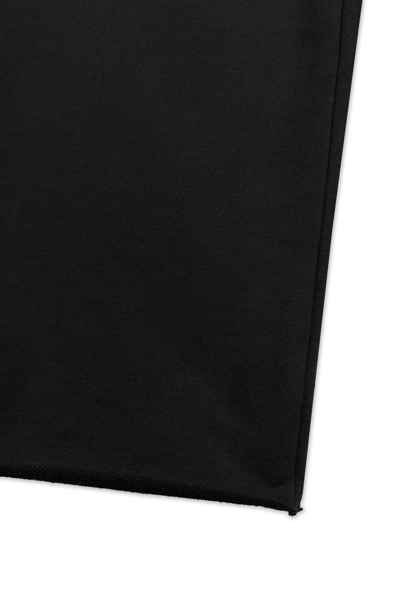SHIRRING TIE SWEAT PANTS (BLACK)