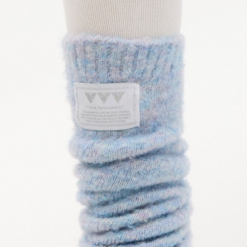 Basic Logo Bokashi Leg Warmer _ Skyblue