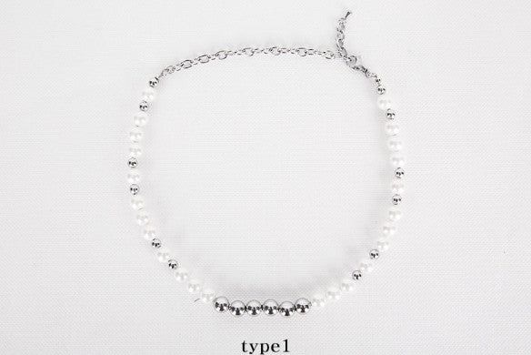 No.8707 HOLY IN CODE pearl & surgical 3type necklace