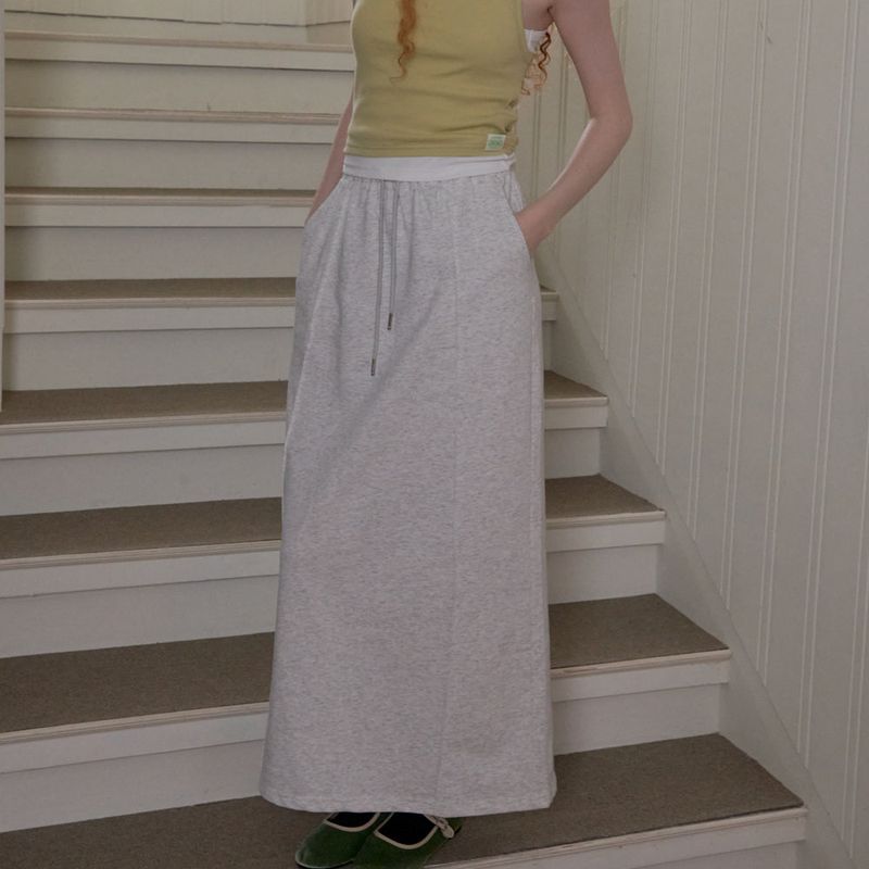 OVT-U(オーブイティーユー)の「Usual Beige Long Skirt(Skirts)」
