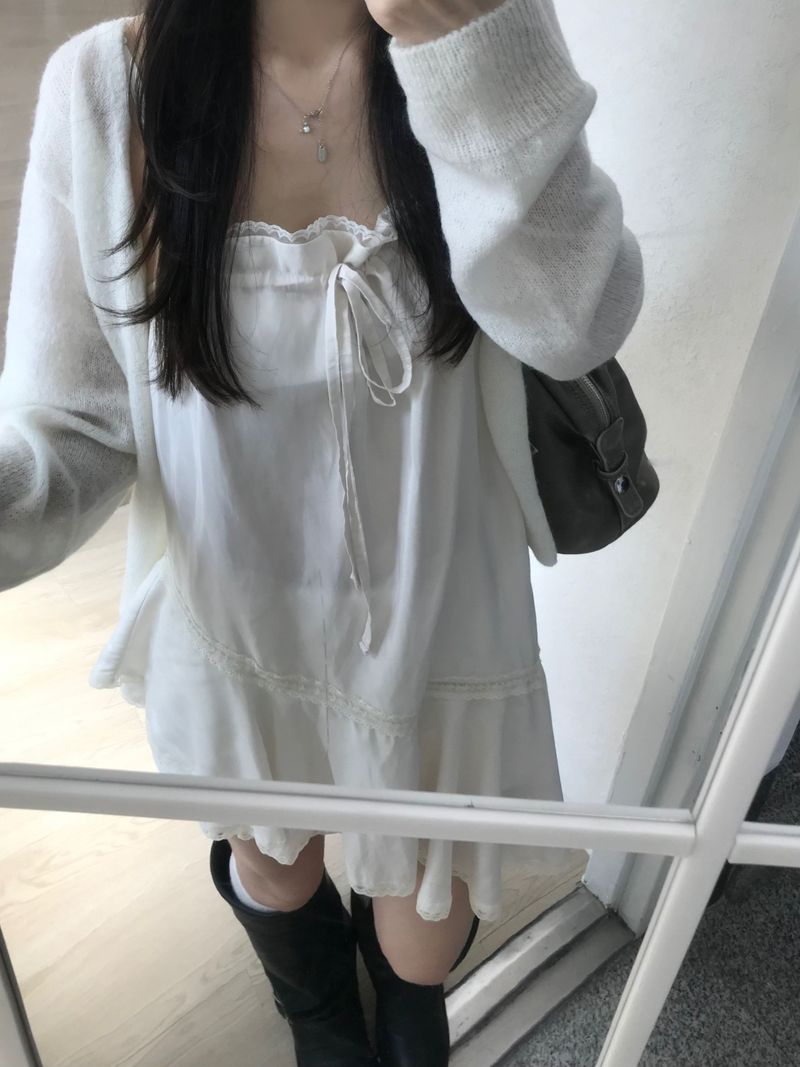Rib Unbalanced Dress (3 colors)