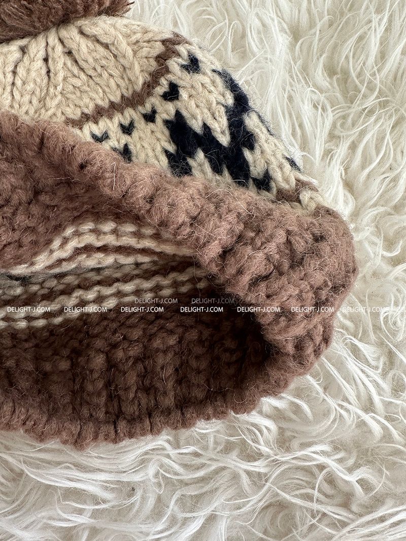 a snowflake beanie