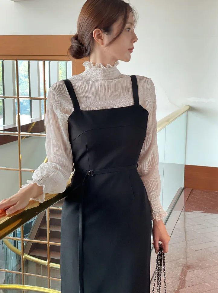 iam mari（アイアム マリ）の「Lamang Half-Neck Smoked Wrinkle Blouse（Tops）」