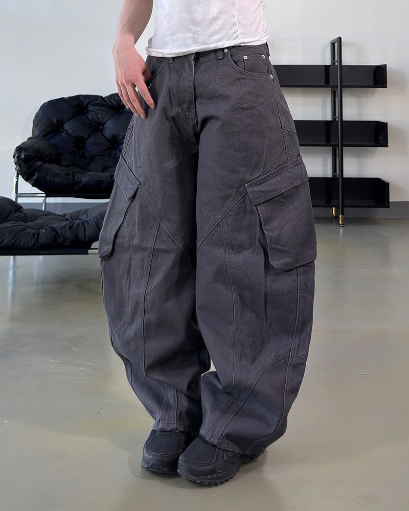 Raun Curved Cargo Wide Pants