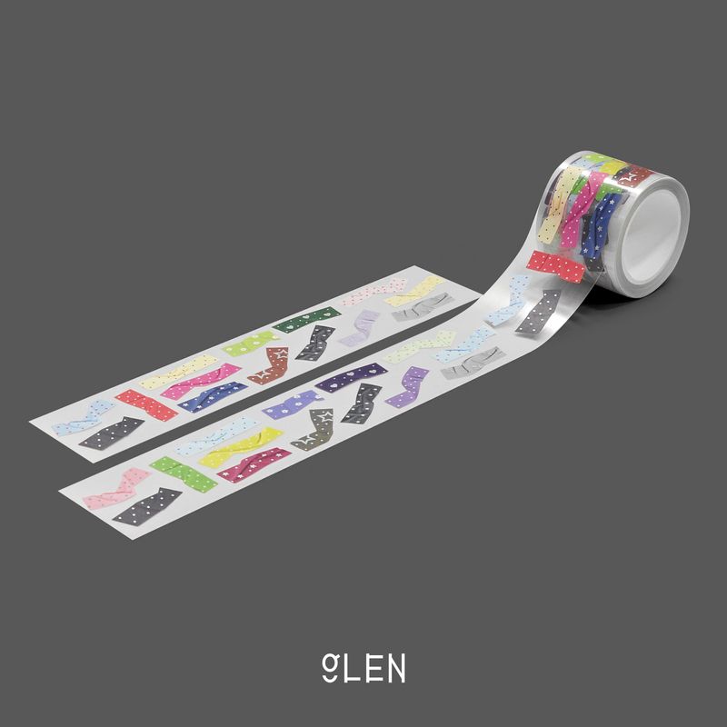 GLENの「和紙 ペーパー シルバー フォイル テープ キスカット テープ（雑貨/ステーショナリー）」