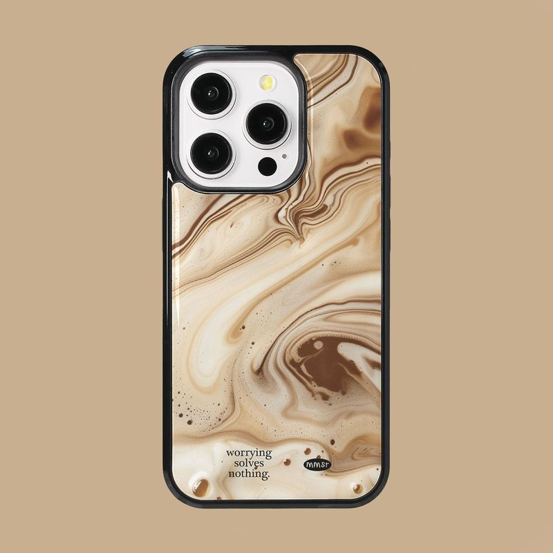murmursroom（マーマーズルーム）の「holiday epoxy bumper case (caffe latte)（Smartphone Accessories）」