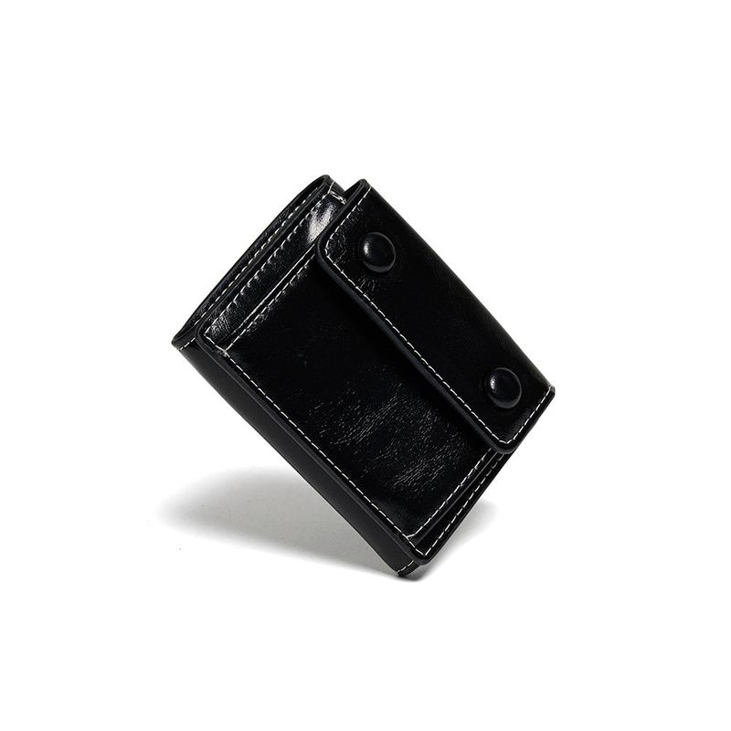 DOT Pocket 3-layer Half Wallet Coin Money Card Wallet black