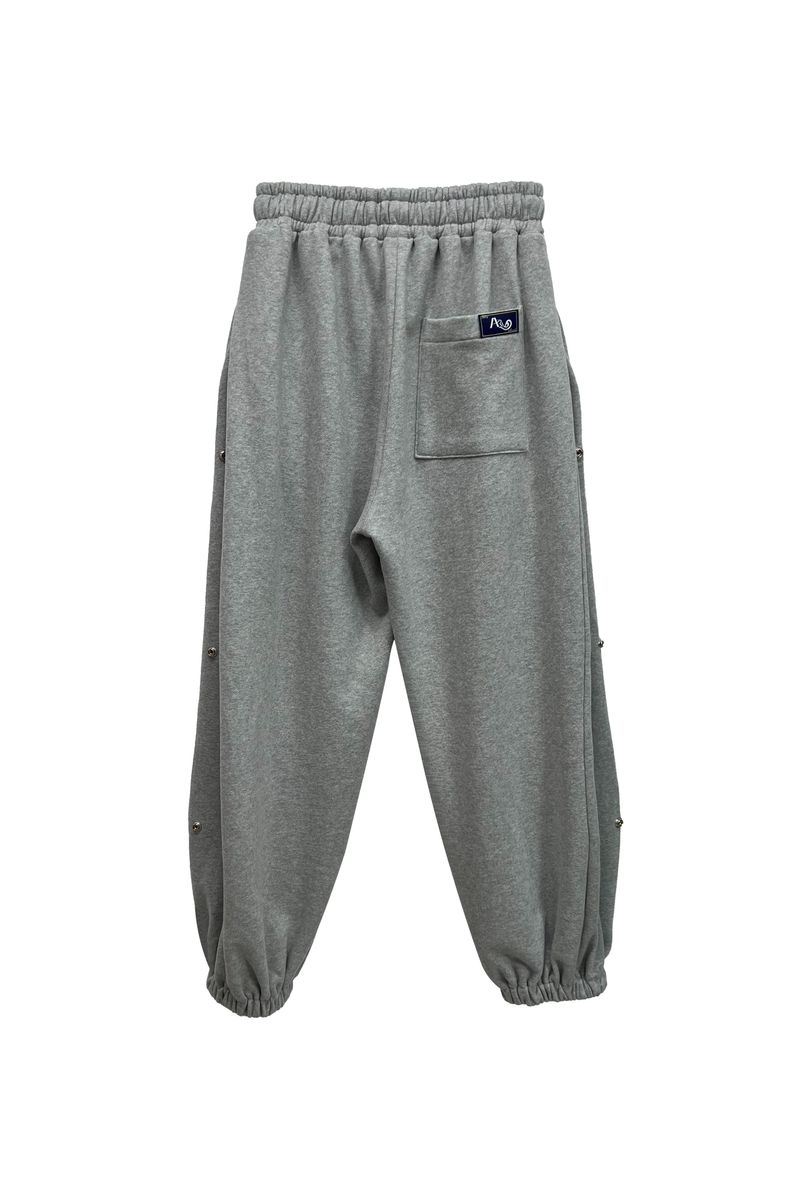 GOODLUCK HEART SNAP OFF SWEAT PANTS / MELANGE