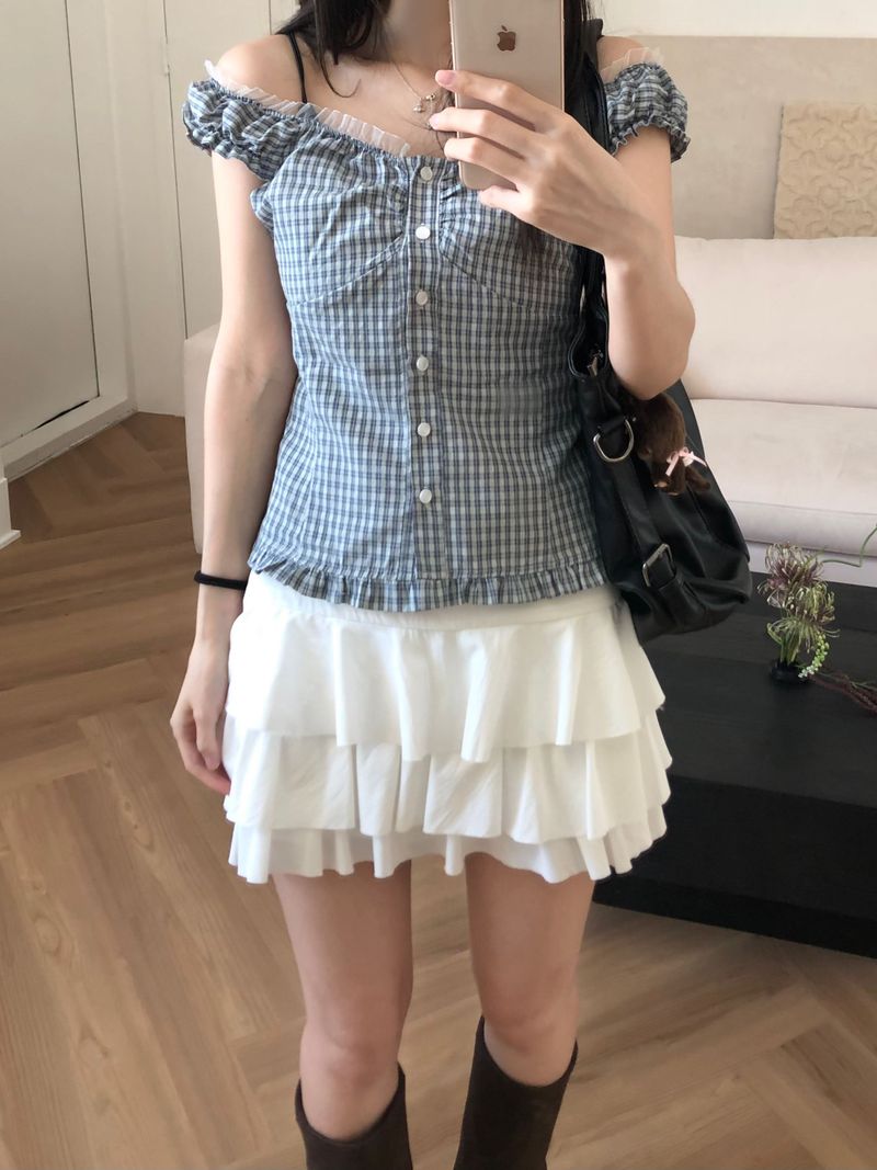 Kitten（キッテン）の「Roman Cancan mini skirt (2 colors)（Skirts）」