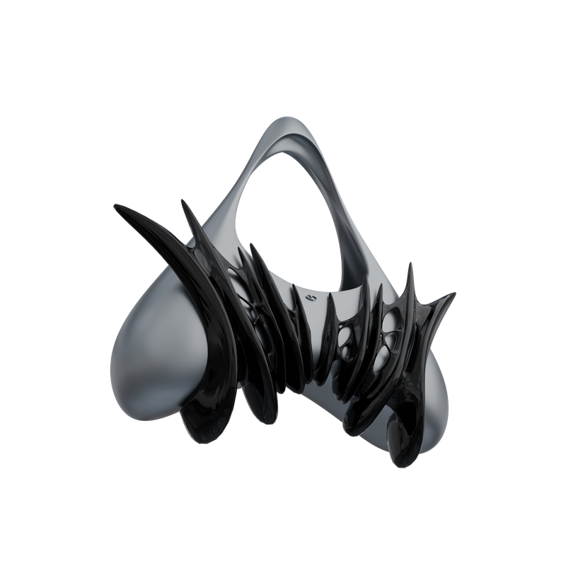ヴェノムハンドバッグ (GLOSSY BLACK)