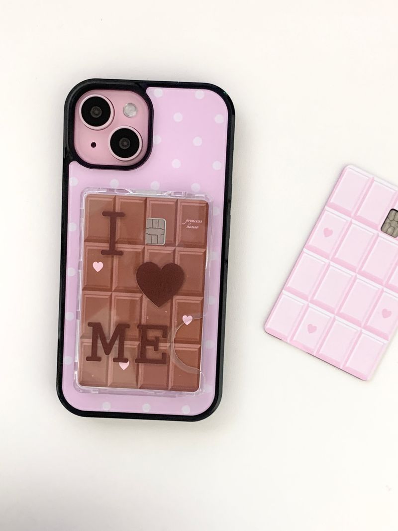 Love more magsafe card wallet (text custom)