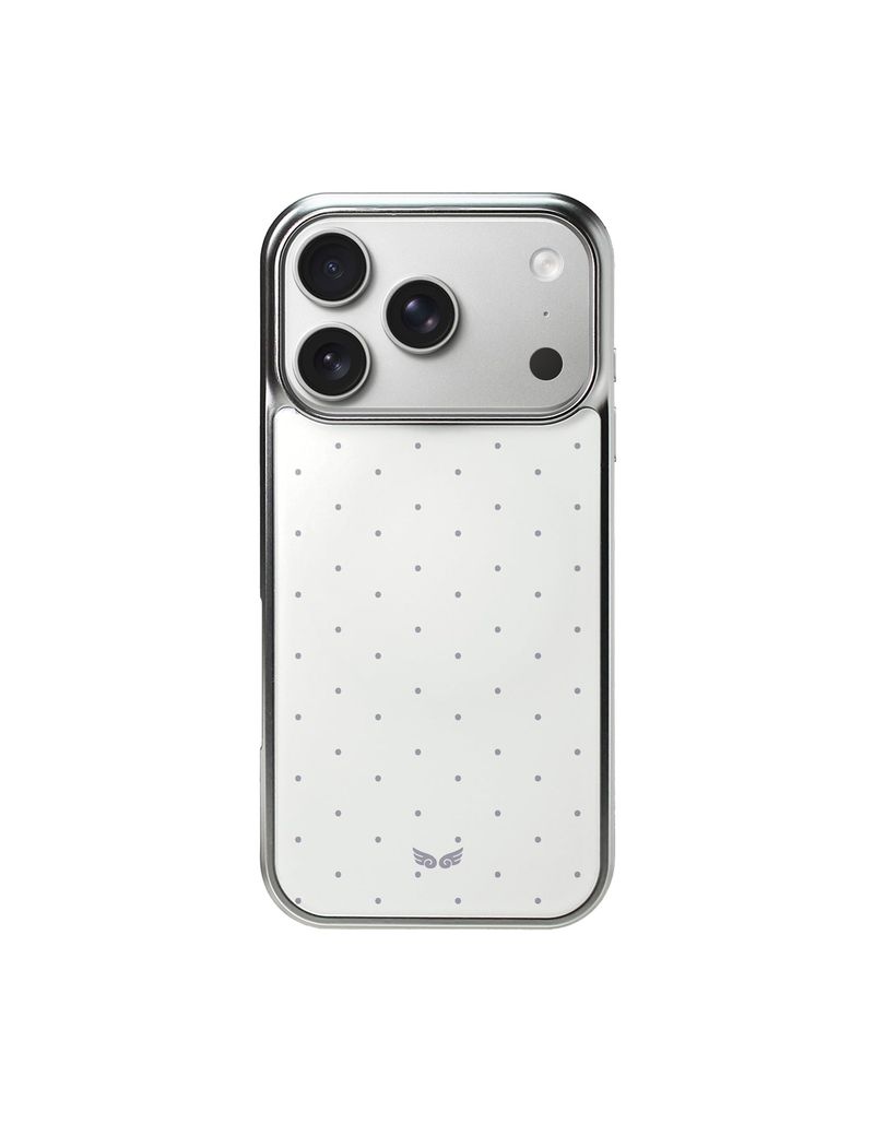 ATEK(アテック)の「Dotwing Magsafe Silver Glass Bumper Case(White)(Smartphone Accessories)」