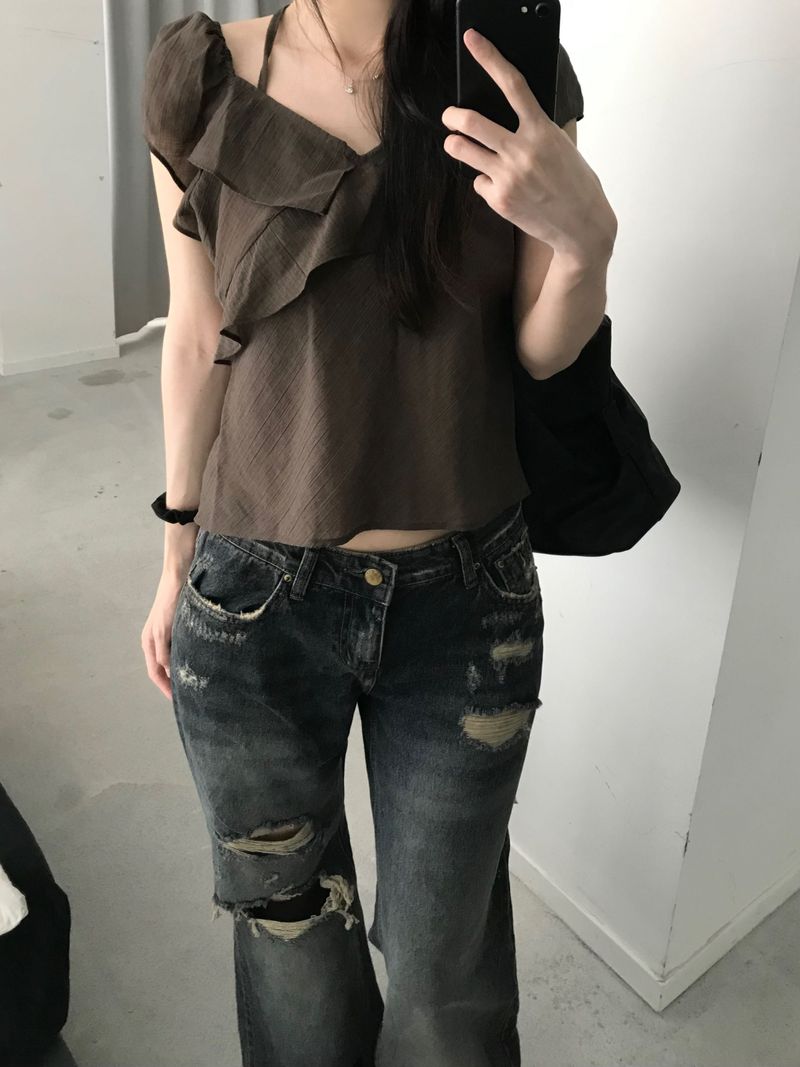 Kitten（キッテン）の「Rico Ruffle Blouse (3 colors)（Tops）」