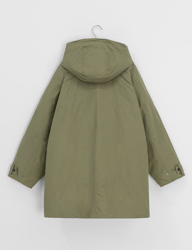 Shoel Hooded Half Duck Down Padded Jumper