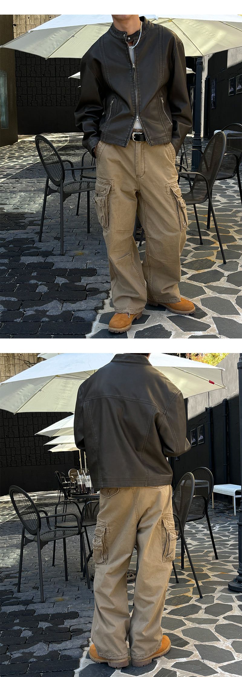  [Unisex] Double cargo stitch pants(3color)