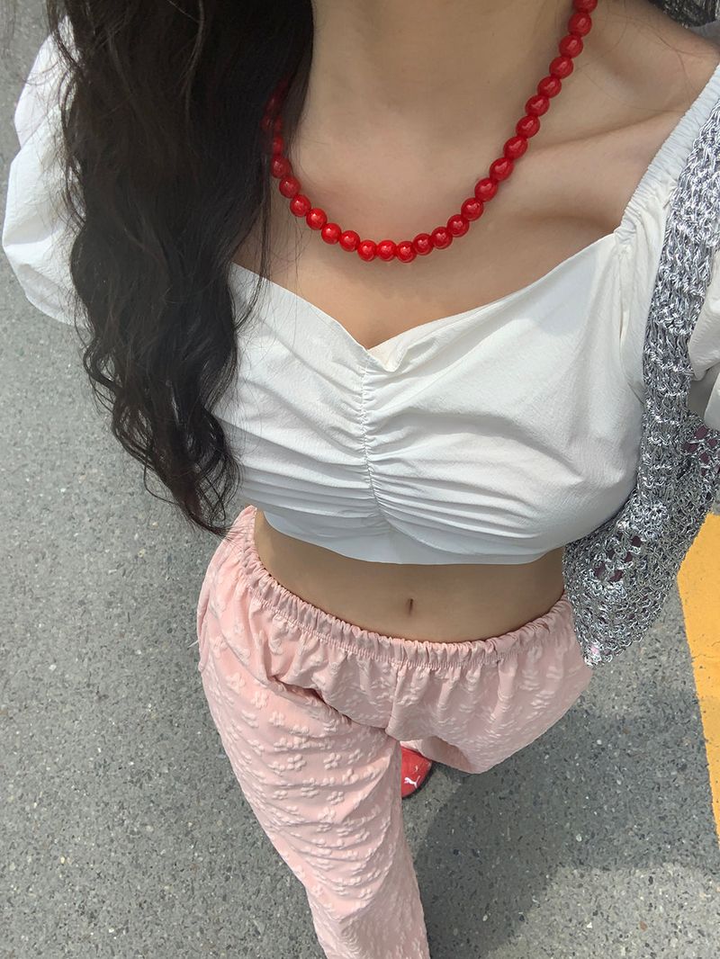 [MADE] PESTO FLOWER WIDE PANTS