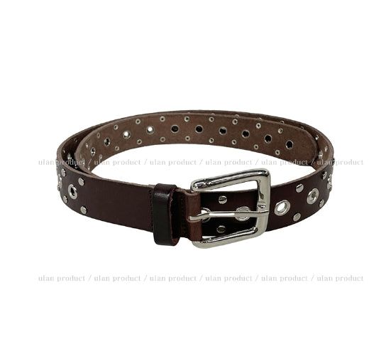 35mm Real Cowhide Eyelet Belt