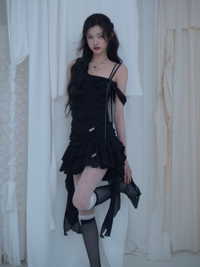 Glow Chiffon Shirred Sleeveless Blouse