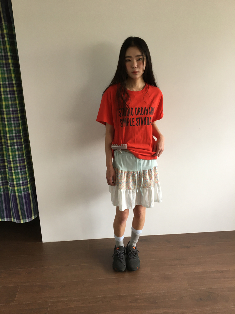 Mani patchwork skirt (2color)