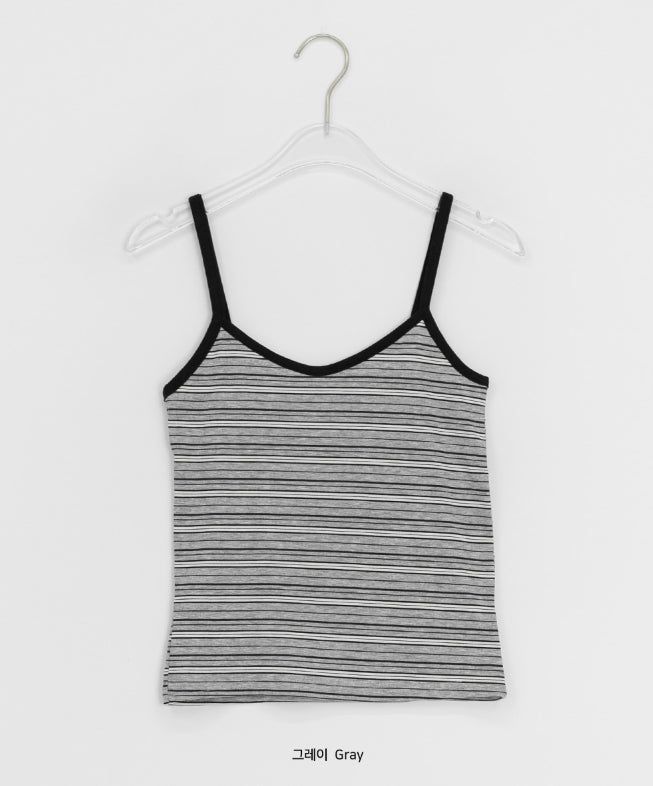 Niero Stripe Tencel String Sleeveless