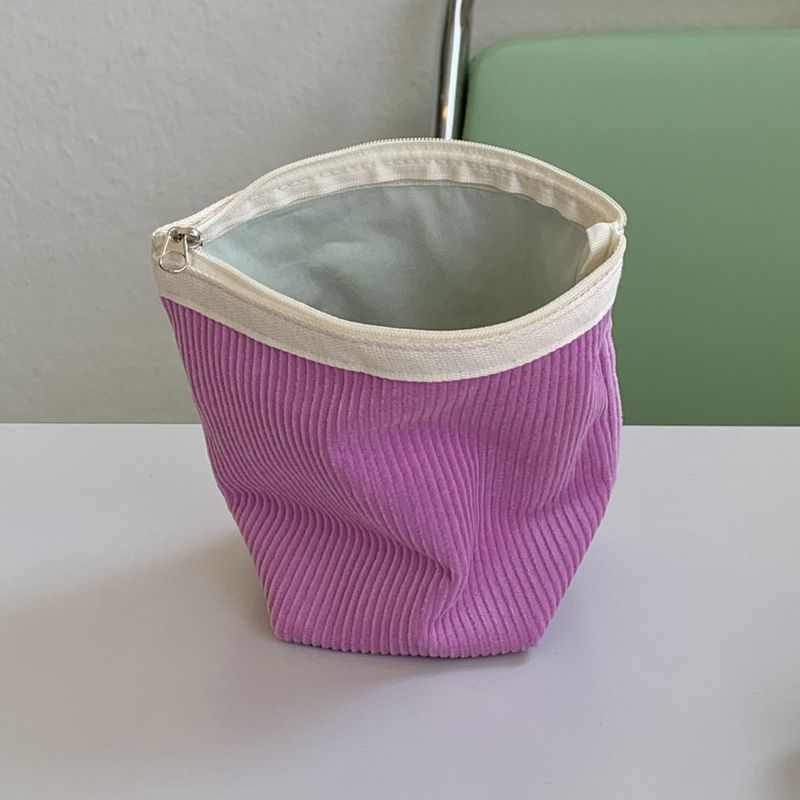 classic pouch_corduroy pinkpurple