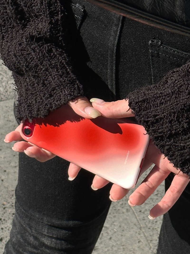 tiny weather(タイニーウェザー)の「flow hard case-red(Smartphone Accessories)」