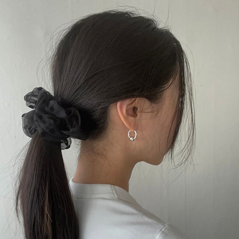 Dot hair scrunchie (2color)
