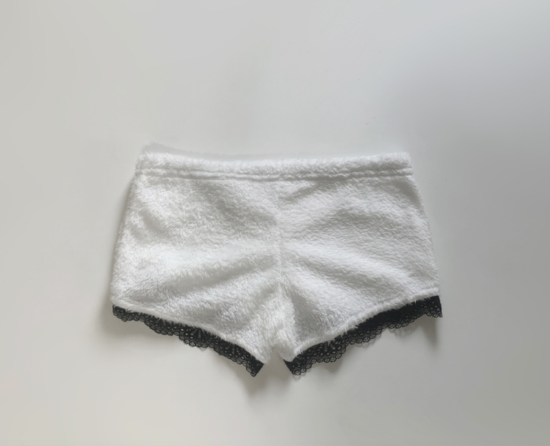 Bunny Lace Fur Shorts