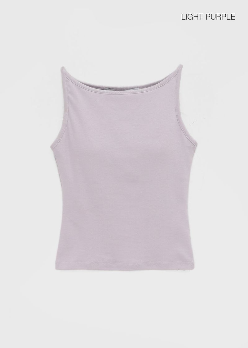 [MADE] Yeti Boat Neck Sleeveless Top (Built-in Cap)