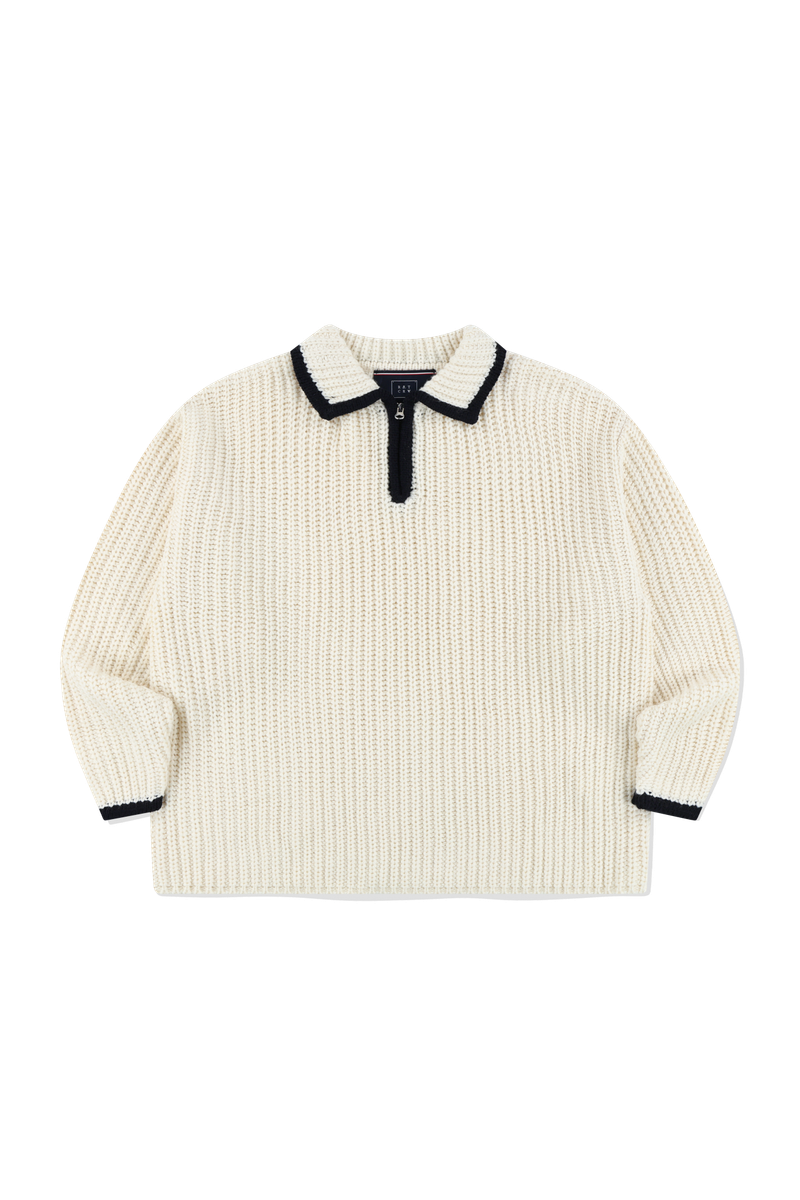 LOW GAUGE POLO KNIT