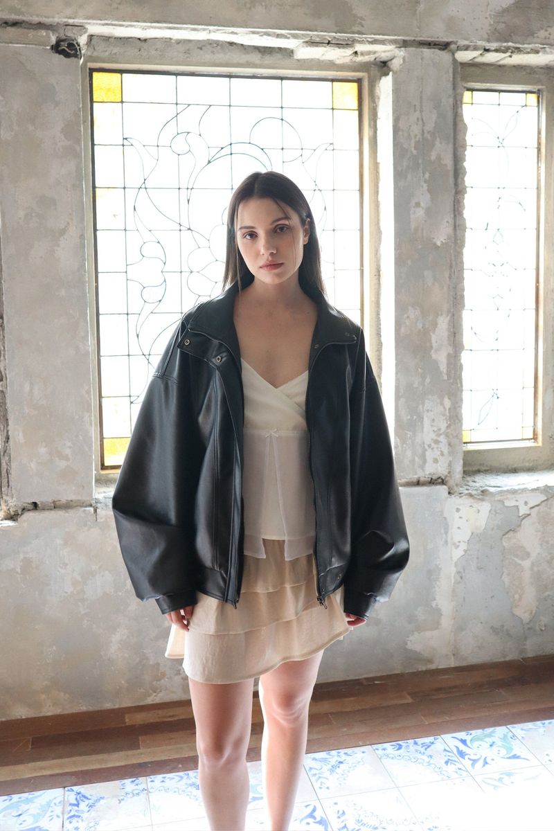 Ariel flare skirt (beige)