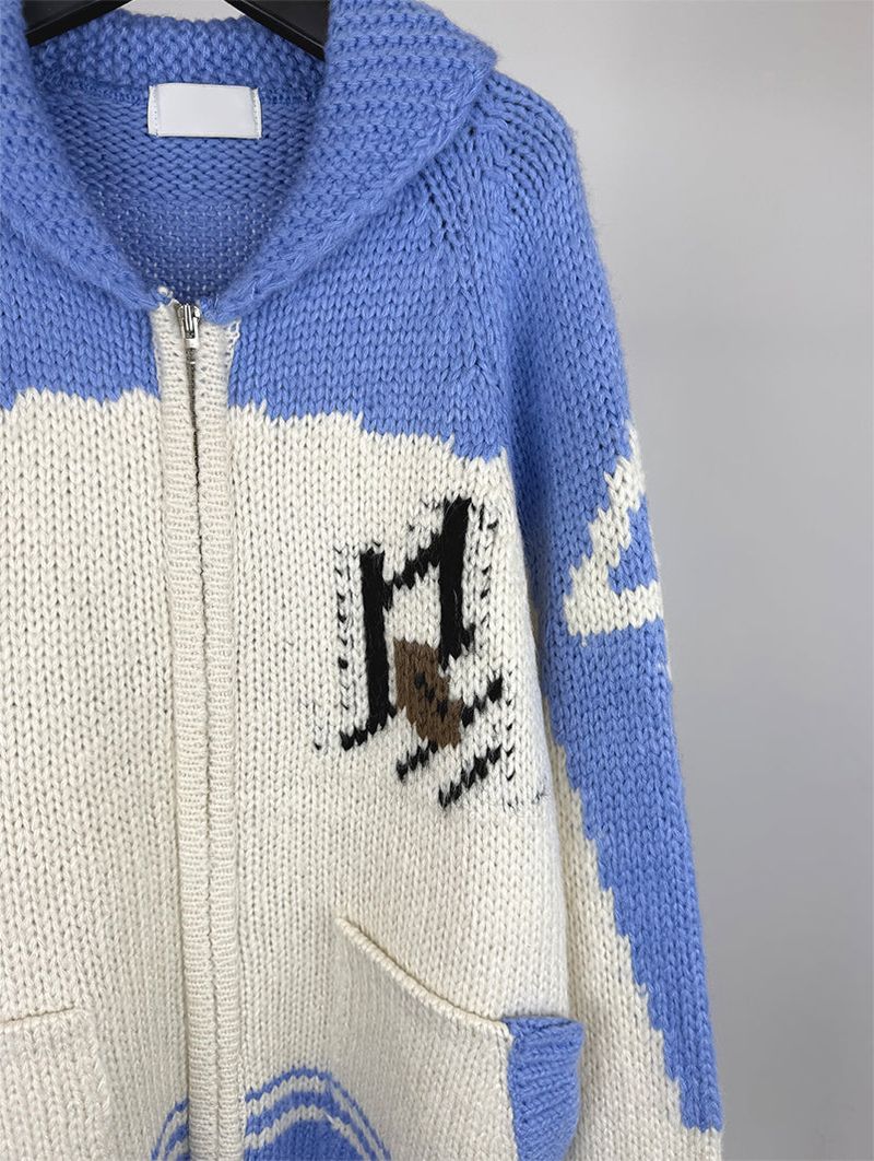 SCOTTISH COWICHAN KNIT ZIP-UP (3C)