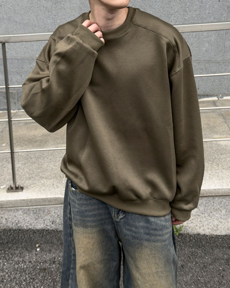 Bael plain cut overfit sweatshirt