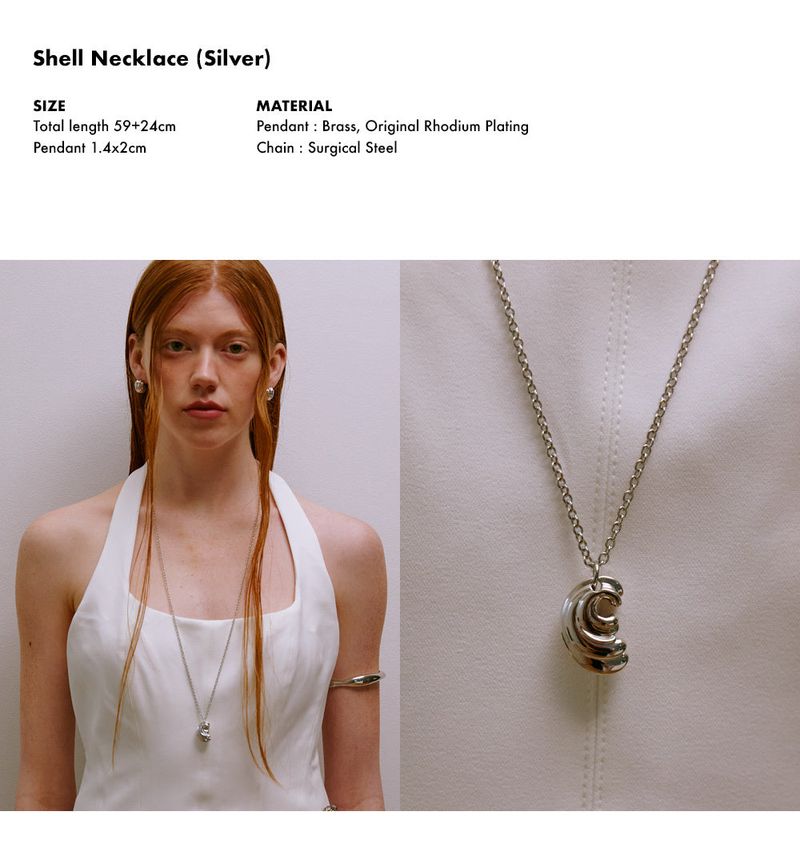 Shell Necklace (Silver)